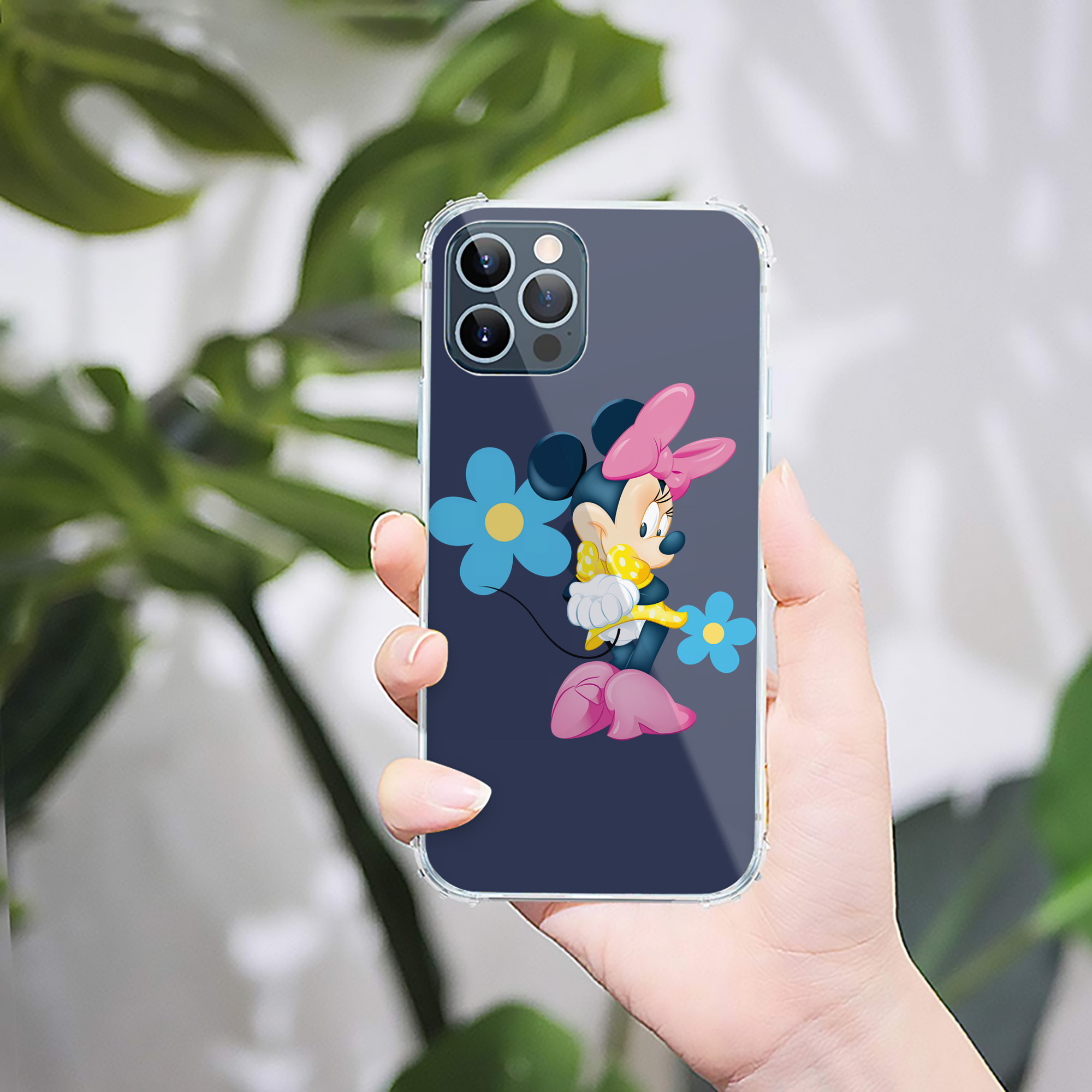 （画像用） ミッキーマウス Mickey Mouse 【iPhone 12シリーズ対応】透明スマホケース（クリアソフトケース）